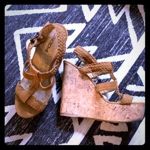 Strappy wedge sandals